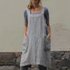 Zástěra Pinafore, zástěra s překříženými zády a kapsami, Náhled obrázku produktu 4
