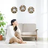 Relaxdays Spiegel 3er Set Blume, achteckiger Zierspiegel, Produktbild-Vorschau 3