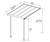 Dach tarasowy PALRAM Sierra 230 x 230 cm biały Podgląd zdjęcia produktu 14