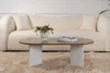 Skye Decor, Sable - Walnut, White, Tables basses, noyer, Voir les images du produit 2