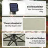 UISEBRT 3m LED Parasol Parapluie solaire à manivelle beige, Voir les images du produit 8