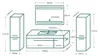 Badmöbel Set 120cm 5-tlg LED  Weiß Hochglanz Produktbild-Vorschau 7