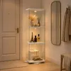 ProximaX Glasvitrine 360° drehbar Weiß mit 3 Ebenen, RGB Produktbild-Vorschau 11