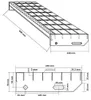 vidaXL Stopień kraty 60x24x7 cm Stal ocynkowana Podgląd zdjęcia produktu 8