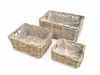 Rattan Pflanzkorb 3er Set Kubu Natural – rechteckig mit Produktbild-Vorschau 2