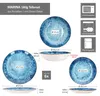 Marina 18pcs zestaw talerzy niebieski 6 talerzy na ciasto Podgląd zdjęcia produktu 6