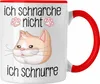 Trendation - Katzen Mama Tasse Geschenk Ich Schnarche Nicht Produktbild-Vorschau 1