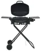 vidaXL Gasgrill Tragbar mit Kochzone Schwarz Produktbild-Vorschau 7