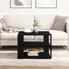 vidaXL Couchtisch Schwarze Eiche 58 x 58 x 40 cm Produktbild-Vorschau 2