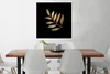 MuchoWow® Poster Gold - Äste - Blatt 75x75 cm - Wand Produktbild-Vorschau 2