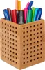 4 x Stiftköcher Bambus, Utensilienbox Holz, für Stifte, Produktbild-Vorschau 1