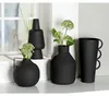 Gilde Vase, konisch, "Cleo", Metall, schwarz, VE 2, L. 17 Produktbild-Vorschau 2