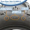 opony ATV 26x12.00R12 i 26x9.00R12 6-warstwowe OBOR Podgląd zdjęcia produktu 6