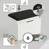 Schuhschrank mit Sitzfläche und Stauraum VIRA, 60 x 50 x 35 Produktbild-Vorschau 6