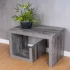 Couchtisch Gustav Altholz Shabby Chic Vintage 59x36x36cm Produktbild-Vorschau 3