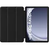 A black tablet case is shown open, revealing a tablet screen with the text "Galaxy Tab A9+" displayed. Anteprima dell’immagine prodotto