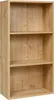 Breites Bücherregal mit 3 Fächern, Saphir Eiche Produktbild-Vorschau 5