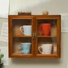360Home Haushalt Holz Vintage Schrank Schaukasten Produktbild-Vorschau 2