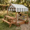 AXI Bo Sandkasten & Spielhaus aus Holz mit Spielküche, Dach Produktbild-Vorschau 6