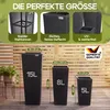 CASARIA® Blumentopf 3er Set Polyrattangeflecht Übertopf Produktbild-Vorschau 3