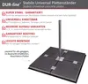 DUR-line Stabilo 4-Plattenständer Edelstahl bis 90 cm Produktbild-Vorschau 7