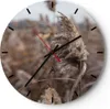 Wanduhr - Rund - Glasuhr - Boho Ähren Gras - 40x40cm - Produktbild-Vorschau 1