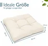 Cuscino Beautissu Lounge Outdoor Beige XLuna, 50x50 cm Anteprima dell’immagine prodotto 3
