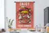 MuchoWow® Wandteppich Wandbehang Sonnenschirm - Sommer - Produktbild-Vorschau 4