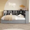 Sofá de madera maciza con cama extraíble de 90x190 cm, Vista previa de la imagen del producto 5