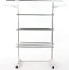 A three-tiered drying rack with multiple bars on each tier, set against a plain white background. Produktbild-Vorschau