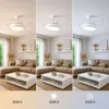 Ventilateur De Plafond à Pales Rétractables Et éclairage Voir les images du produit 6