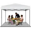 QEENTOE Faltpavillon 3x3m Pop-Up, Weiß, Höhenverstellbar Produktbild-Vorschau 1