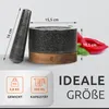 ECENCE Mörser mit Stößel aus hochwertigem Naturgranit und Produktbild-Vorschau 3