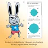 An illustration of a cartoon rabbit next to a software interface showing instructions on how to move, scale, and stretch objects. Produktbild-Vorschau