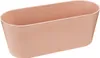 Pflanzschale Oval Kunststoff Rosabraun Deko Set 27×11×10cm Produktbild-Vorschau 1