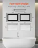 SucceBuy Niche murale Niche de douche Étagère Lot de 2 Voir les images du produit 6