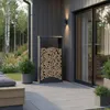 osoltus Brennholzregal Kaminholzregal Metall Anthrazit H Produktbild-Vorschau 2
