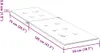 A diagram showing the dimensions of a liegestuhl-auflage (chaise lounge cushion). Produktbild-Vorschau