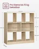 VASAGLE Bücherregal eiche Holzregal 97,5 x 100 x 30 cm Produktbild-Vorschau 2