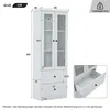 Merax Standvitrine 165 cm mit LED und USB, Glasvitrine mit Produktbild-Vorschau 7