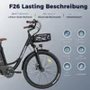 Ebike 26 Zoll e Bike Herren 36V 20.3Ah Akku Elektrofahrrad Produktbild-Vorschau 7