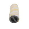 A close-up studio shot of a cleaning roller brush with yellow stripes on a white background. Produktbild-Vorschau