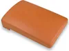 A single, orange, rectangular object with rounded corners and a slightly curved top surface, shown from a diagonal angle against a white background. The object has two small notches on one of its short sides. Produktbild-Vorschau