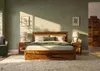 MASSIVMOEBEL24.DE Bett mit Schubladen Sheesham 200x200x90 Produktbild-Vorschau 2