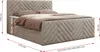 MKS MEBLE Boxspringbett 120x200 mit Bettkasten Matratze H3 Produktbild-Vorschau 5