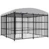 vidaXL Outdoor-Hundezwinger mit Überdachung 300x300x210 cm Produktbild-Vorschau 7