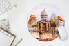 MuchoWow® Mauspad Mousepad Gemälde - Stadt - Öl 30x30 cm - Produktbild-Vorschau 5