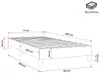 vidaXL Boxspringbettgestell Blau 80x200 cm Stoff Produktbild-Vorschau 7