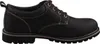 Auf dem Bild ist ein schwarzer Freizeitschuh zu sehen der von der Seite präsentiert wird. Der Schuh hat eine sportliche Form und ist mit einem modernen Design versehen. Produktbild-Vorschau