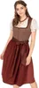 Dirndl Tamika 70cm Länge braun 40 Produktbild-Vorschau 5